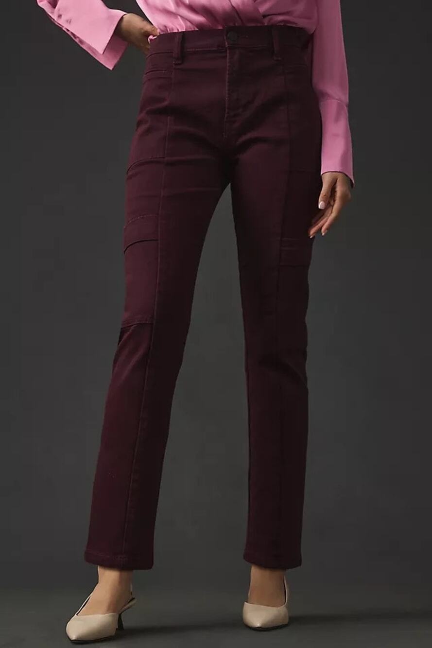 $195 Anthropologie Hudson Cargo Deep Purple Jeans 29 NEW